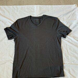 Unbound Merino V-Neck T‑Shirt in Graphite